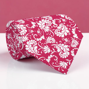 Violettes Blumenmuster - Maßgeschneiderte Krawatte