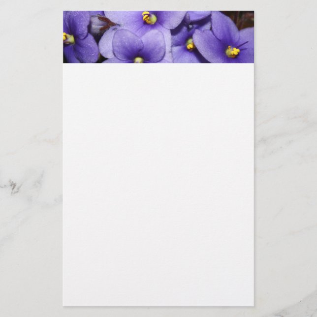Violettes Boquet Briefpapier (Vorderseite)