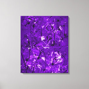 Violettes Chaos Leinwanddruck