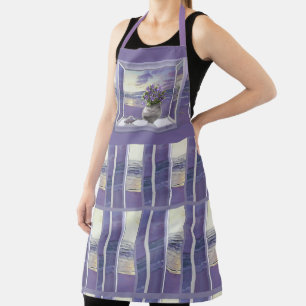 violettes dans un tablier de bocal de lune