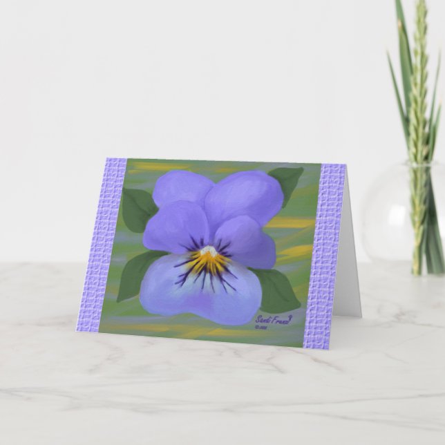 Violettes Denken Ihrer Karte (Großdruck) (Vorderseite)
