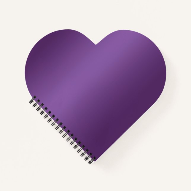Violettes Herz Notizbuch (Vorderseite)