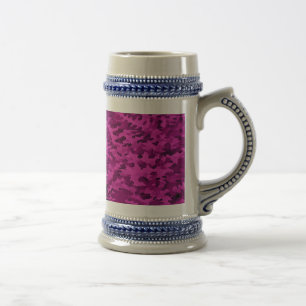 Violettes Tarnmuster Bierglas