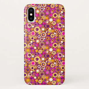 Violettes Tupfen-Muster Case-Mate iPhone Hülle