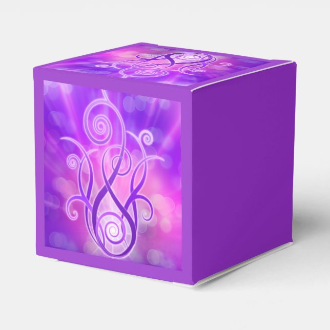 Violettflame/Violettfeuer Geschenkschachtel (Rückseite)