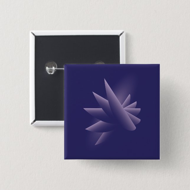 Violettflügel Button (Vorne & Hinten)