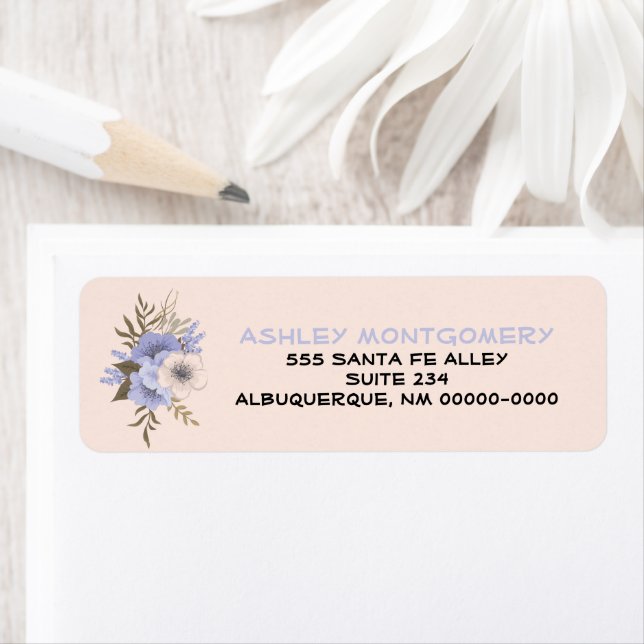 Violettpastel Pfirsichpfirsich Fünf Wilde Rose (Insitu)