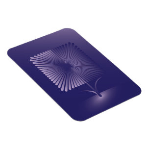 Violettquadrat Blume Magnet