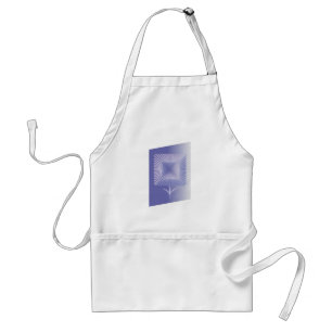 Violettquadrat Blume Schürze