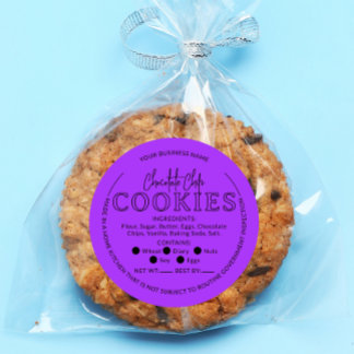 Violettschokolade Chip Cookies Hütte Sticker