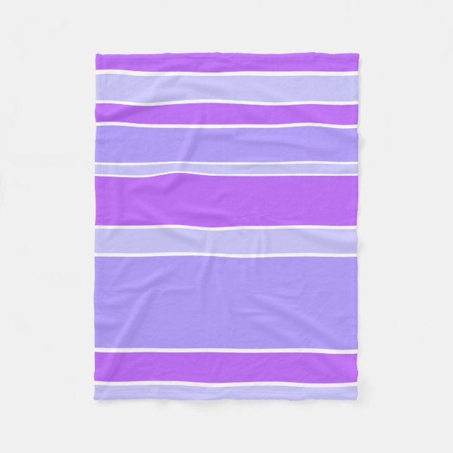 Violettstreifen Fleecedecke (Vorderseite)