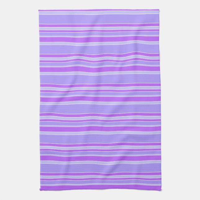 Violettstreifen Geschirrtuch (Vertikal)