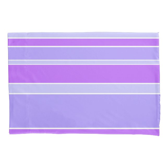 Violettstreifen Kissenbezug (Vorderseite)