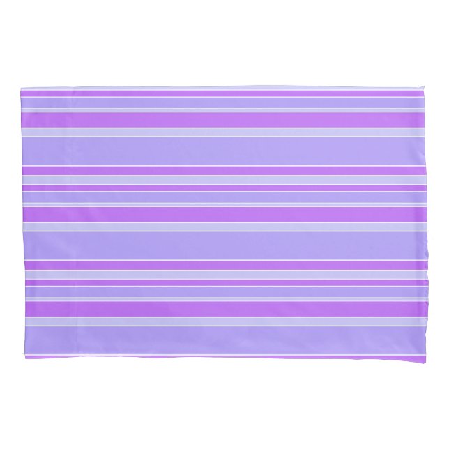 Violettstreifen Kissenbezug (Vorderseite)