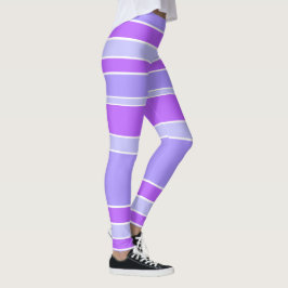 Violettstreifen Leggings