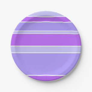 Violettstreifen Pappteller