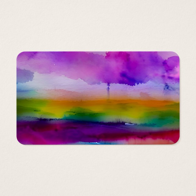 Violettsturm: Lila Design für Wasserfarben (Vorderseite)