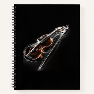 Violin 3D Notizbuch