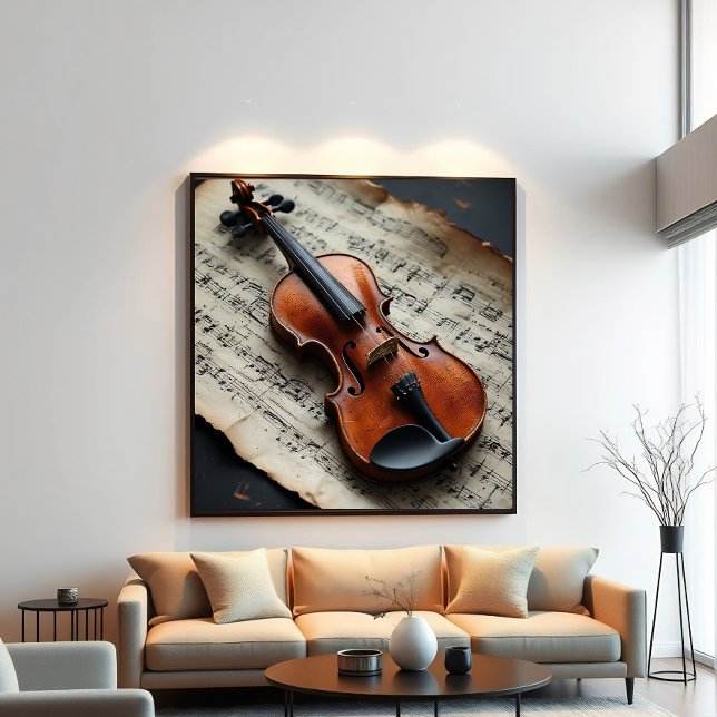 Violin and Sheet Music Poster (Von Creator hochgeladen)