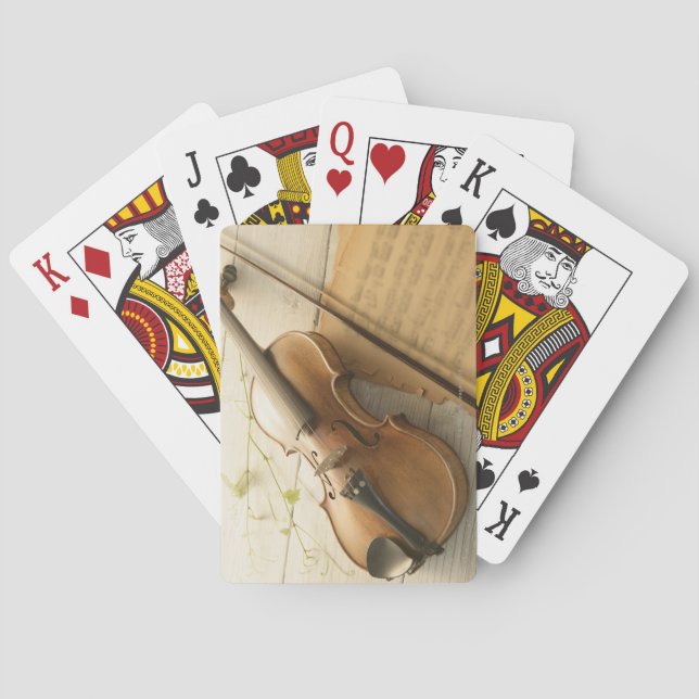 Violin and Sheet Music Spielkarten (Rückseite)