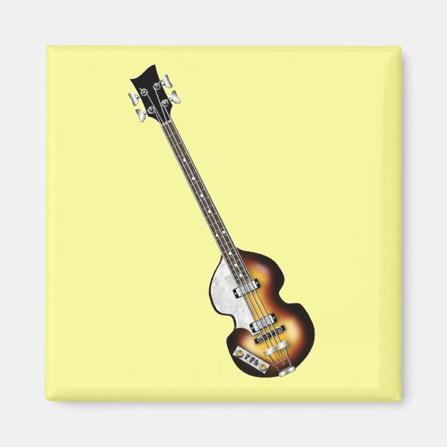 Violin Bass Guitar Magnet (Vorne)