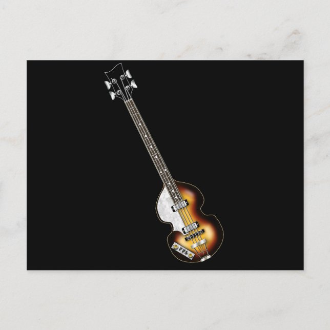 Violin Bass Guitar Postkarte (Vorderseite)