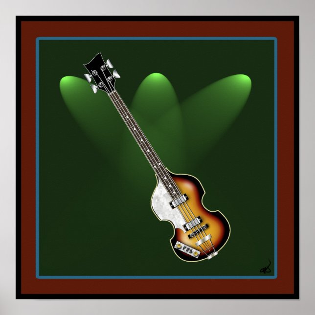 Violin Bass Poster (Vorne)