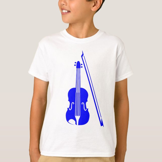 Violin - Blau T-Shirt (Vorderseite)