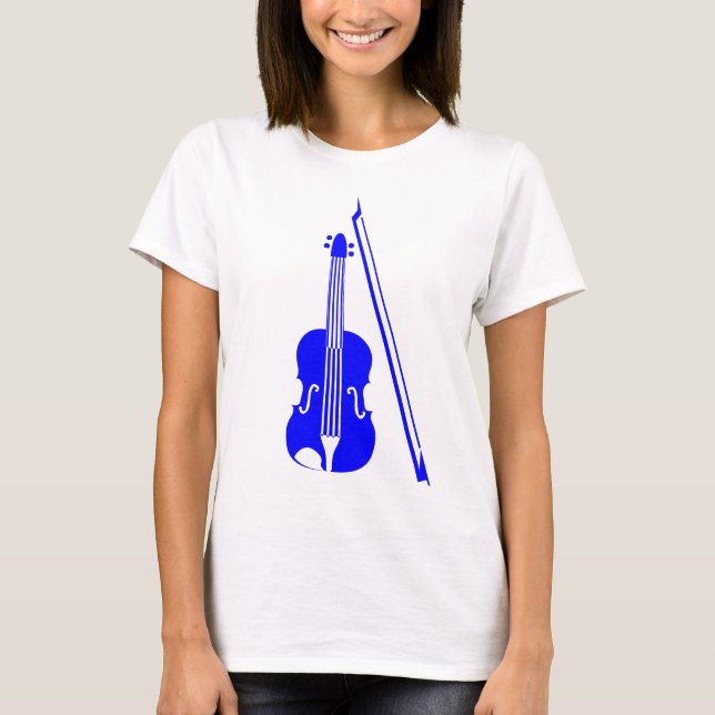 Violin - Blau T-Shirt (Vorderseite)