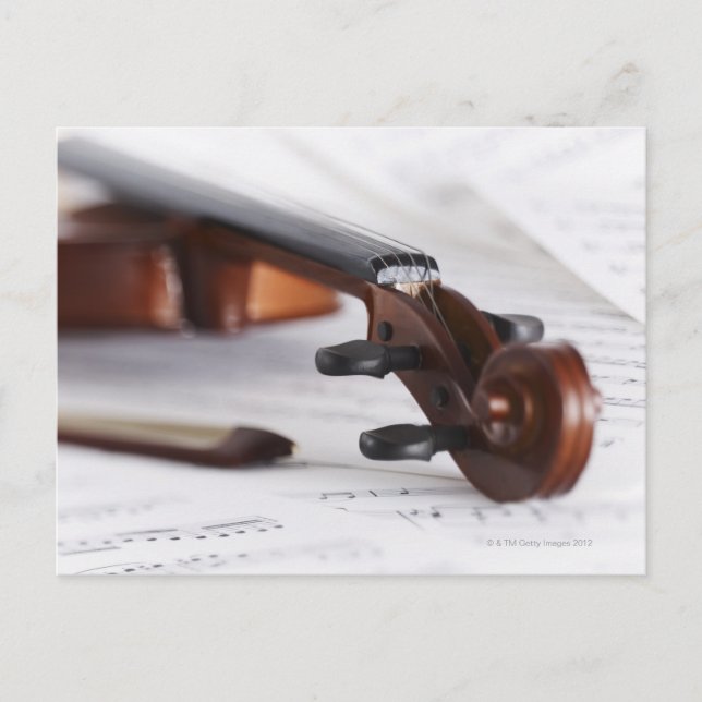 Violin Bow Postkarte (Vorderseite)