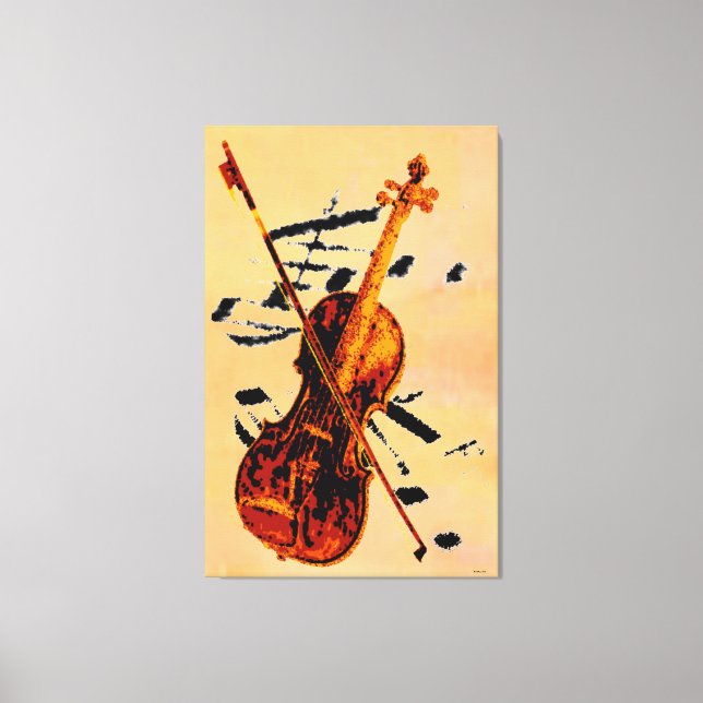 Violin Canvas Print Leinwanddruck (Vorderseite)