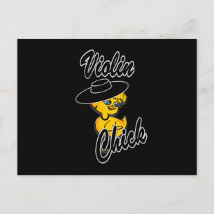 Violin Chick #4 Postkarte