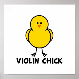 Violin Chick Poster
