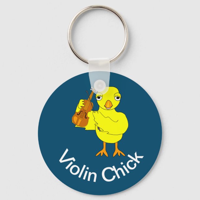 Violin Chick Schlüsselanhänger (Vorderseite)