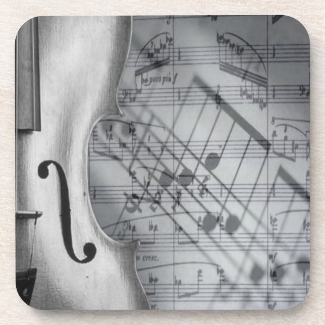 Violin Cork Untersetzer (Vorderseite)