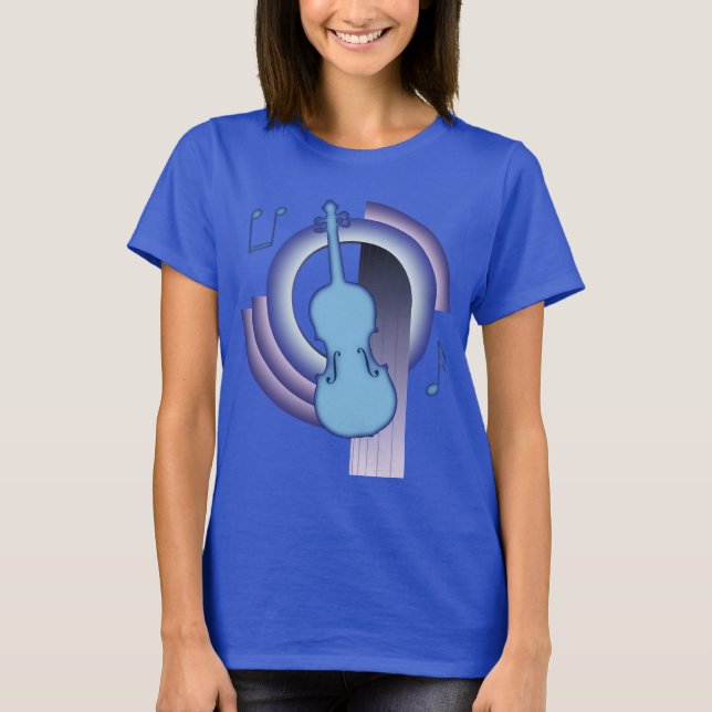 Violin Deco2 T-Shirt (Vorderseite)
