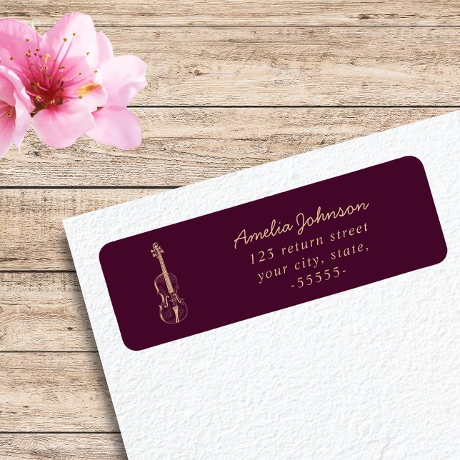 Violin Elegante Script Music Teacher Moderne (Von Creator hochgeladen)