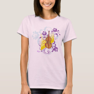 Violin Floral Swirl Bella Flowy Muskel Tank Oben