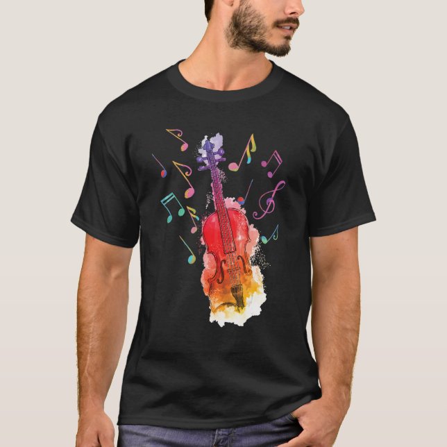Violin  For Men Women Violin Player Violinist T-Shirt (Vorderseite)
