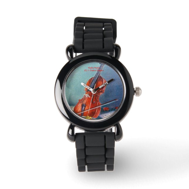 Violín/Geige Armbanduhr (Vorderseite)