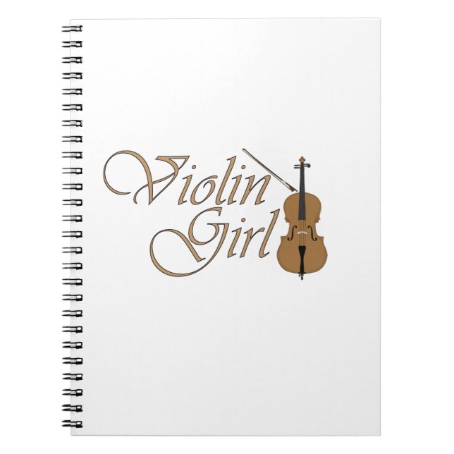 Violin Girl Notizblock (Vorderseite)