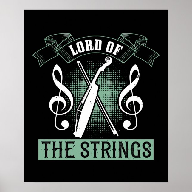 Violin - Herr der Streichungen Poster (Vorne)