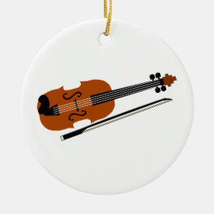 Violin Keramik Ornament