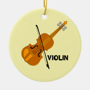 Violin Keramik Ornament