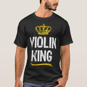 Violin King Men Boys Cooler Violinist T-Shirt