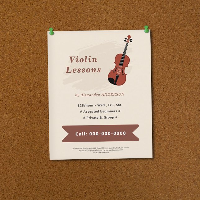Violin Lessons Flyer (Violin Lessons Flyer)