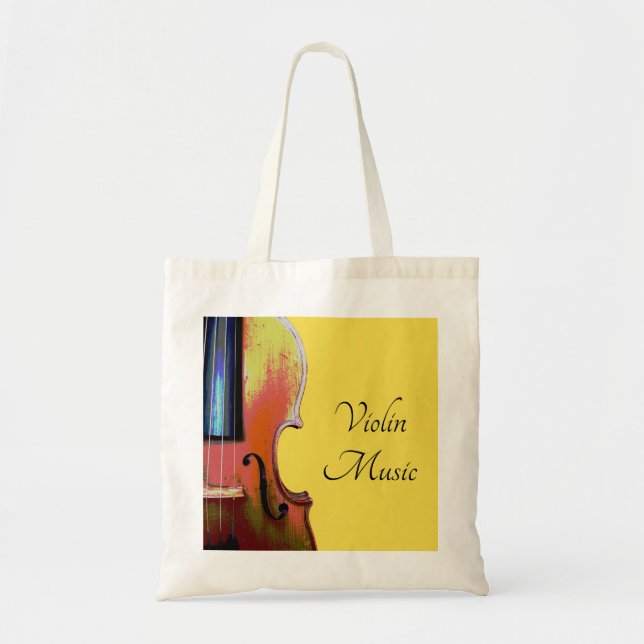 Violin Music Yellow Tragetasche (Vorne)