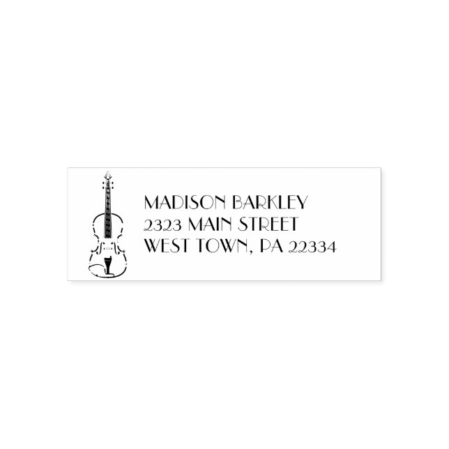 Violin Musician Teacher Streichorchester Permastempel (Design)