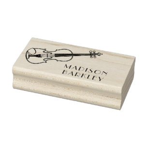 Violin Musician Teacher String Orchestra Gummistempel