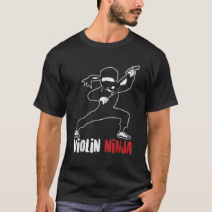 Violin Ninja Niedlich Violinist Musiker Funny Musi T-Shirt